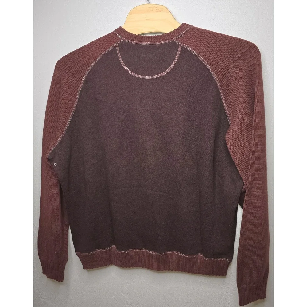 TOMMY BAHAMA Men's XXL Maroon Cotton Crewneck Pullover‎ Sweater -1939